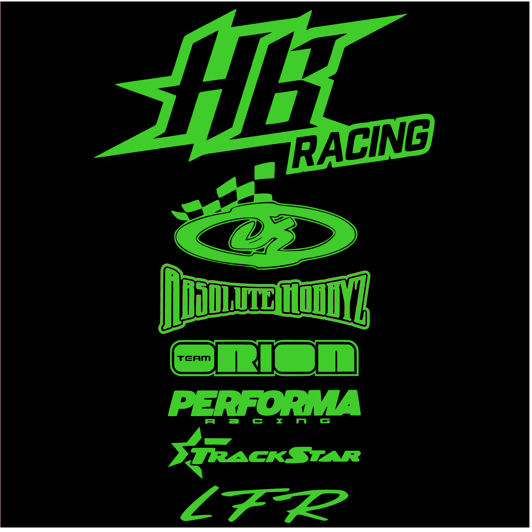 Sponsor Logo T-Shirt - 2-Color Outline Design - RC SWAG - Stickers, T-Shirts,  Hoodies, RC Kits & More!