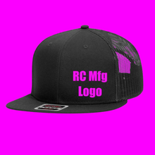 Load image into Gallery viewer, RC Manufacture Logo Hat, Custom Colored Logo, Podium Sponsor Ball Cap HTV *Custom Order*
