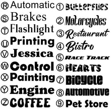 Load image into Gallery viewer, Custom Car Window Decal, Your Text Design *SPECIAL ORDER*