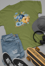 Load image into Gallery viewer, Fall Watercolor Pumpkin, Thanksgiving Shirt, Full Color T Shirt DTF HTV-D-n-R Design