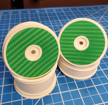 Load image into Gallery viewer, Buggy Wheel Stickers, R/C Colored Wheel Disks HTV-D-n-R Design
