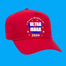 Load image into Gallery viewer, Ultra Maga Hat, Trump Rally Hat HTV- Fun Political *Pre-Order*-D-n-R Design