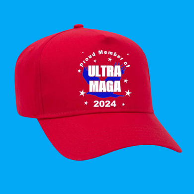 Ultra Maga Hat, Trump Rally Hat HTV- Fun Political *Pre-Order*-D-n-R Design