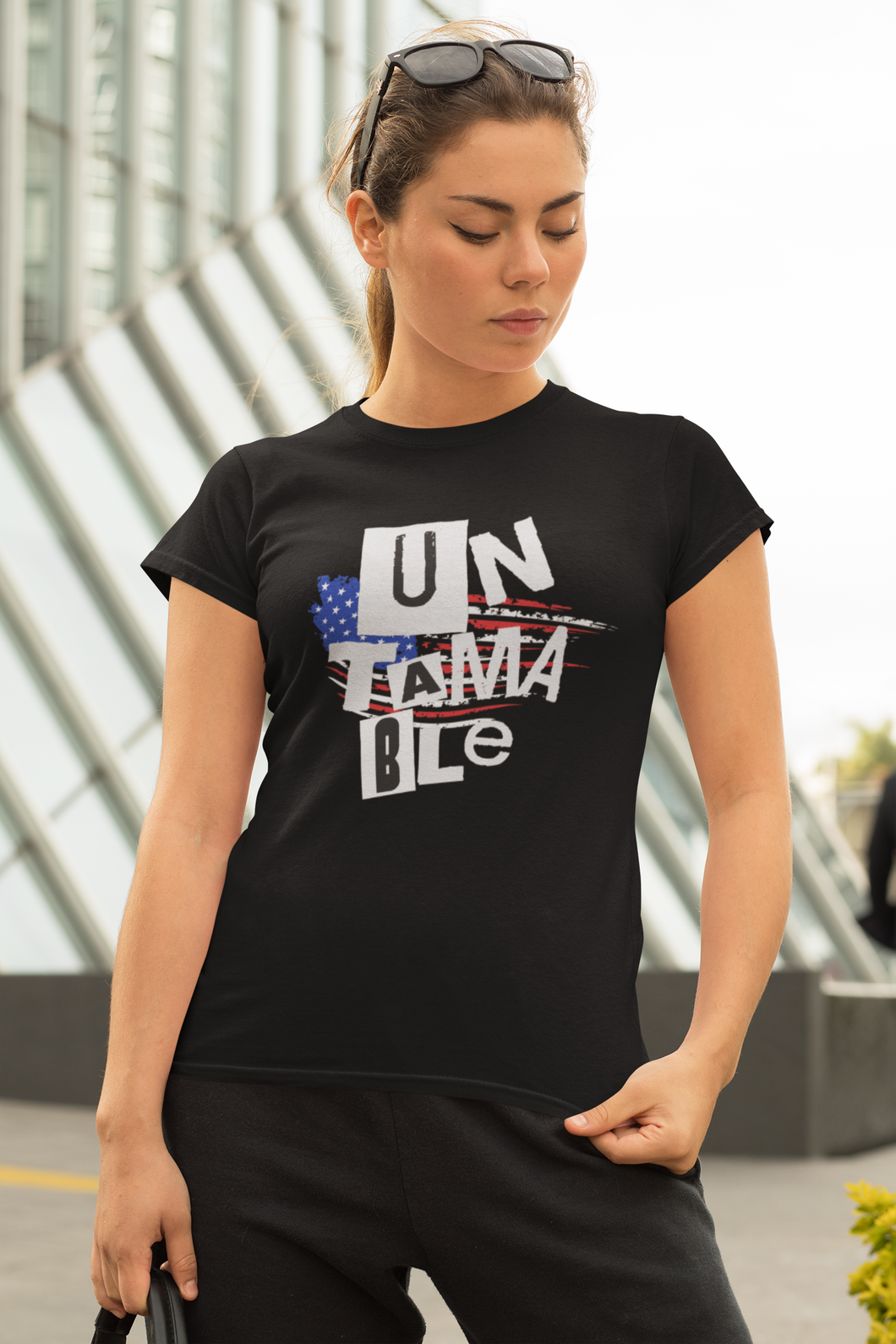 Rebel T Shirt, Untamable Streetwear, Untamable Revolt T Shirt, Political Rally Shirt - Womens