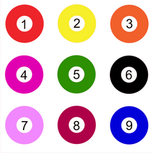 Load image into Gallery viewer, 1/8 or 1/10 Buggy Vinyl Wheel Stickers, R/C Colored Wheel Disks HTV *FREE SHIPPING*-D-n-R Design
