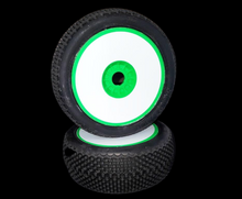 Load image into Gallery viewer, 1/8 or 1/10 Buggy Vinyl Wheel Stickers, R/C Colored Wheel Disks HTV *FREE SHIPPING*-D-n-R Design