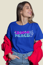 Load image into Gallery viewer, Groovy T Shirt, Trendy Throwback Unisex T Shirt HTV - Choose Peace-D-n-R Design