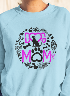 Dog Mom Design Sweatshirt– Dog Mom 2 designs HTV-D-n-R Design