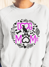 Load image into Gallery viewer, Dog Mom Design Sweatshirt– Dog Mom 2 designs HTV-D-n-R Design