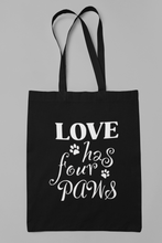 Load image into Gallery viewer, Dog Tote Bag HTV- Four Paws-D-n-R Design