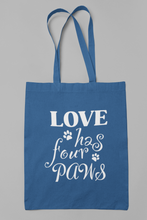 Load image into Gallery viewer, Dog Tote Bag HTV- Four Paws-D-n-R Design