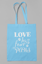Load image into Gallery viewer, Dog Tote Bag HTV- Four Paws-D-n-R Design