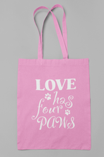 Load image into Gallery viewer, Dog Tote Bag HTV- Four Paws-D-n-R Design