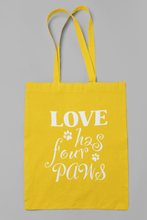 Load image into Gallery viewer, Dog Tote Bag HTV- Four Paws-D-n-R Design