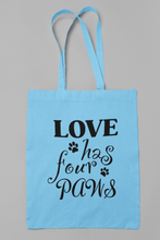Load image into Gallery viewer, Dog Tote Bag HTV- Four Paws-D-n-R Design