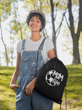 Load image into Gallery viewer, Drawstring Cinch Pack Backpack Gym Bag- Soccer Mom Life HTV-D-n-R Design