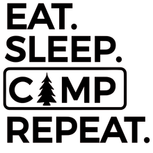Load image into Gallery viewer, Car Window Sticker, Glass, or Smooth Surface Vinyl Decal Sticker- Camping-D-n-R Design