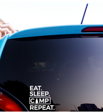 Load image into Gallery viewer, Car Window Sticker, Glass, or Smooth Surface Vinyl Decal Sticker- Camping-D-n-R Design