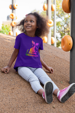 Mermaid T Shirt, Kids, Youth, Toddler T Shirt - Rainbow Holographic HTV-D-n-R Design