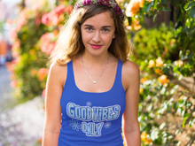 Load image into Gallery viewer, Good Vibes Groovy Women's Racerback Tank Top HTV-D-n-R Design