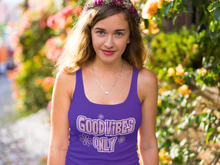 Load image into Gallery viewer, Good Vibes Groovy Women's Racerback Tank Top HTV-D-n-R Design
