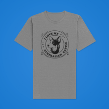 Load image into Gallery viewer, Dog Design T Shirt – Love Australian Cattle UNI HTV-D-n-R Design