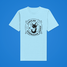 Load image into Gallery viewer, Dog Design T Shirt – Love Australian Cattle UNI HTV-D-n-R Design