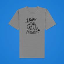 Load image into Gallery viewer, HTV Dog Design T Shirt – Love Chihuahua UNI-D-n-R Design