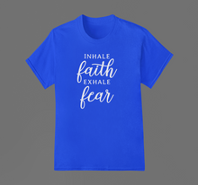 Load image into Gallery viewer, Christian T Shirt HTV - Inhale Faith-D-n-R Design