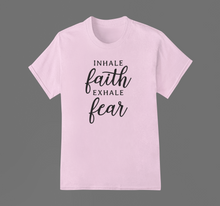 Load image into Gallery viewer, Christian T Shirt HTV - Inhale Faith-D-n-R Design