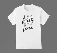 Load image into Gallery viewer, Christian T Shirt HTV - Inhale Faith-D-n-R Design