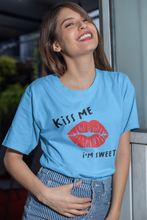 Load image into Gallery viewer, Lips T Shirt, Kiss Me T Shirt, Fun T Shirt, T Shirt for girls and women HTV-D-n-R Design