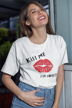 Load image into Gallery viewer, Lips T Shirt, Kiss Me T Shirt, Fun T Shirt, T Shirt for girls and women HTV-D-n-R Design