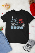 Load image into Gallery viewer, HTV Christmas Design T Shirt Unisex – Let It snow-D-n-R Design