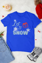 Load image into Gallery viewer, HTV Christmas Design T Shirt Unisex – Let It snow-D-n-R Design