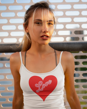 Load image into Gallery viewer, Custom Crop Heart Design Tank - Heart Love HTV-D-n-R Design