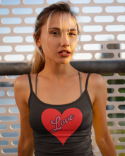 Load image into Gallery viewer, Custom Crop Heart Design Tank