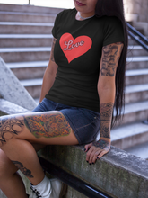 Load image into Gallery viewer, Custom Design Heart T Shirt –Love Heart W HTV-D-n-R Design