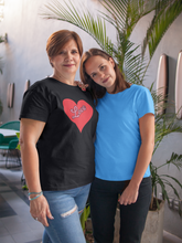 Load image into Gallery viewer, HTV Cute Custom Design Unisex Style T Shirt - Love Heart-D-n-R Design