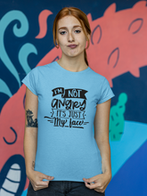 Load image into Gallery viewer, Humorous Funny Women's T Shirt HTV - I'm Not Angry-D-n-R Design