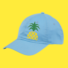 Load image into Gallery viewer, Pineapple Design Unstructured Hat, Dad Hat, Women's Hat - HTV-D-n-R Design
