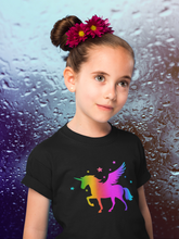 Load image into Gallery viewer, Rainbow Holographic Unicorn Youth, Toddler T Shirt - HTV-D-n-R Design