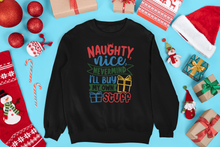 Load image into Gallery viewer, HTV Custom Christmas Design Sweatshirts– 4 Designs SS-D-n-R Design