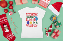 Load image into Gallery viewer, HTV Custom Christmas Design T Shirt – Never Mind- Tangle 2 Designs-D-n-R Design