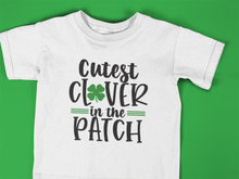 Load image into Gallery viewer, St Patrick's Day Fun Toddler T Shirt HTV - Cutest Clover-D-n-R Design