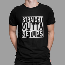 Load image into Gallery viewer, R/C Racing T Shirt Straight Outta Setups HTV- FRONT or BACK-D-n-R Design