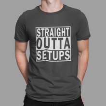 Load image into Gallery viewer, R/C Racing T Shirt Straight Outta Setups HTV- FRONT or BACK-D-n-R Design