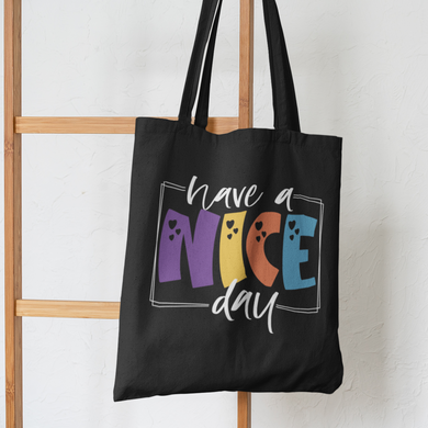Tote Bag, Book Bag, Canvas Cotton Tote Bag, School Book Bag HTV-D-n-R Design