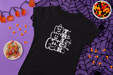 Halloween T Shirt, Fun Halloween T-shirt HTV, Unisex or Ladies, Toddler thru Adult sizes-D-n-R Design