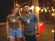 Load image into Gallery viewer, Patriotic USA T-Shirt HTV - USA-D-n-R Design